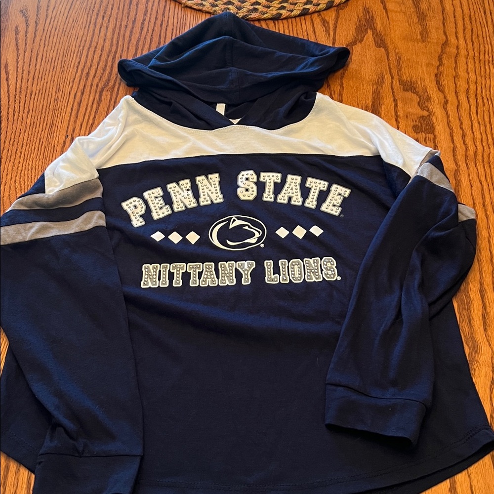 Colosseum Penn State Girls Navy Hoodie EUC